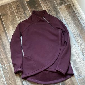 Athleta cozy karma side zip sweatshirt